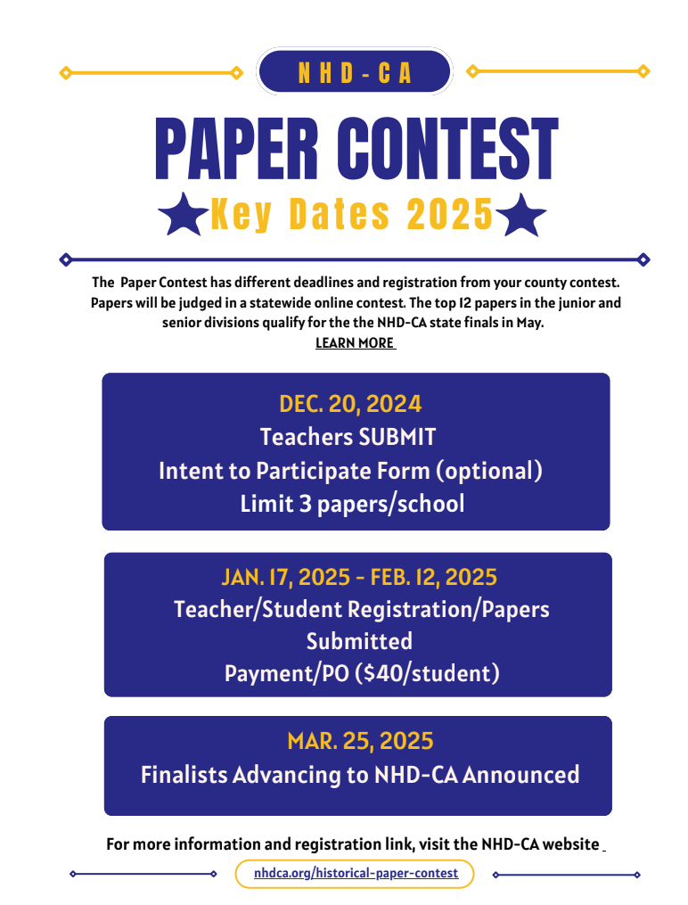 Hist Paper Contest Flyer Image